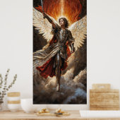 Hemelse Beschermer Aartsengel Michael Poster (Keuken)