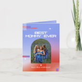 Hemelse BESTE MOEDER Ooit Moederdag Foto Feestdagen Kaart (Voorkant)