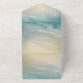 Hemelse Bestemming Voor Trouwlocatie Allemaal in 1 All In One Uitnodiging (Buitenkant)