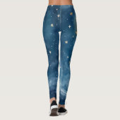Hemelse blauwe droom leggings (Achterkant)