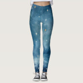 Hemelse blauwe droom leggings (Voorkant)