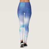 Hemelse Blauwe Nevel Leggings (Achterkant)