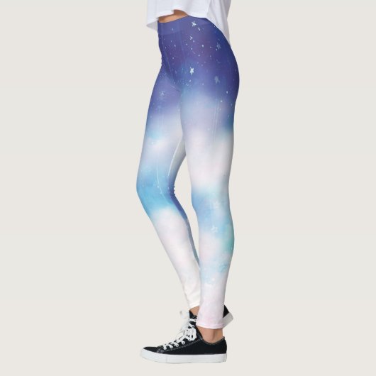 Hemelse Blauwe Nevel Leggings (Links)