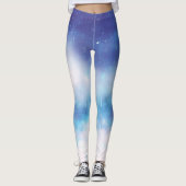 Hemelse Blauwe Nevel Leggings (Voorkant)
