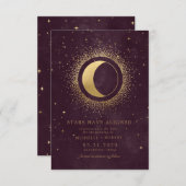 hemelse blauwe sterren Foto Save the Date Kaart (Voorkant / Achterkant)