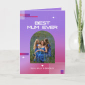 Hemelse BLIJF MOEDER Ooit Moederdag Foto Feestdagen Kaart (Voorkant)