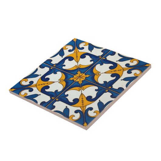 Hemelse Bloei Azulejo Tegeltje (Zijkant)