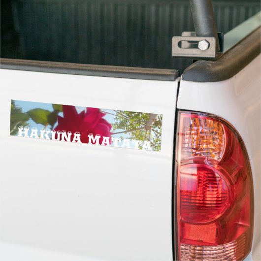 Hemelse Bloei: Een Roos tegen de Hemel Bumpersticker (Op Truck)