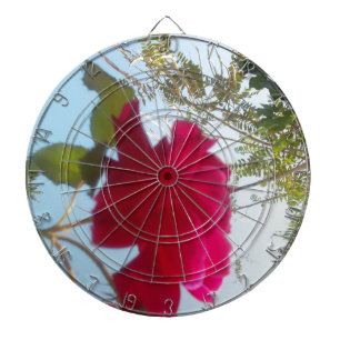 Hemelse Bloei: Een Roos tegen de Hemel Dartbord