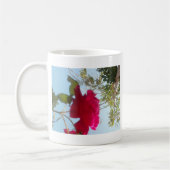 Hemelse Bloei: Een Roos tegen de Hemel Koffiemok (Links)