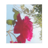 Hemelse Bloei: Een Roos tegen de Hemel Notitieblok (Voorkant)