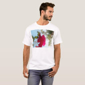 Hemelse Bloei: Een Roos tegen de Hemel T-shirt (Voorkant volledig)