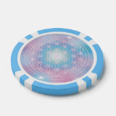 Hemelse Bloei - Heilige Geometrie Poker Chips (Enkel)