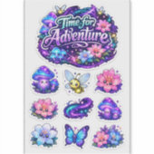 Hemelse Bloei – Magische Avonturen Bloem Sticker (Voorkant)
