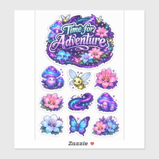 Hemelse Bloei – Magische Avonturen Bloem Sticker (Vel)