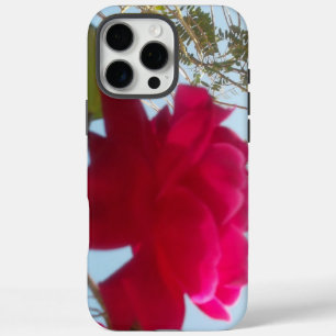 Hemelse Bloem Een Rode Roos Tegen de Blauwe Luch iPhone 16 Pro Max Hoesje