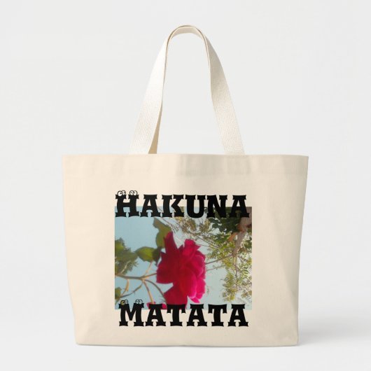 Hemelse Bloem: Een Roos Tegen De Hemel Grote Tote Bag (Voorkant)