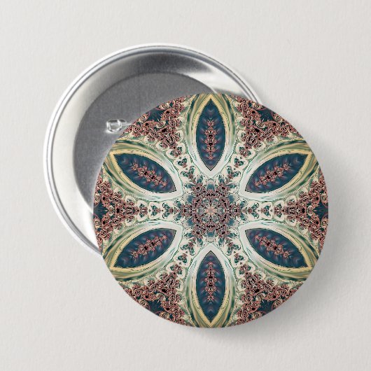 Hemelse Bloemblaadjes van Oneindigheid Ronde Button 7,6 Cm (Voorkant /achterkant)
