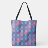 Hemelse Bloemblaadjesgolven Tote Bag (Achterkant)