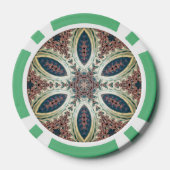Hemelse Bloembladen van Oneindigheid Poker Chips (Achterkant)