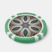Hemelse Bloembladen van Oneindigheid Poker Chips (Enkel)