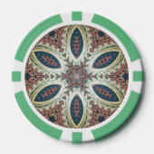 Hemelse Bloembladen van Oneindigheid Poker Chips (Voorkant)