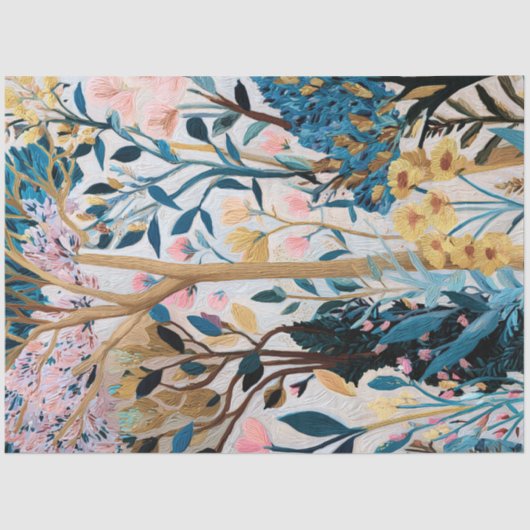 Hemelse bloemen mousseline papier (Voorkant)