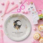 Hemelse Bloemenmaan, sterren Papieren Bordje (Feest)