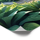 hemelse bloementuin poster (Hoek)