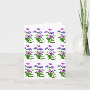 Hemelse Bloemige Spirituele Minimalistische Ontwer Feestdagen Kaart