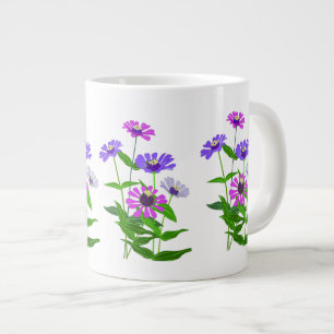 Hemelse Bloemige Spirituele Minimalistische Ontwer Grote Koffiekop