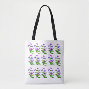 Hemelse Bloemige Spirituele Minimalistische Ontwer Tote Bag
