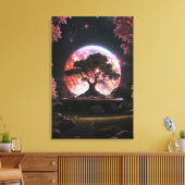 "Hemelse Bloesem" Canvas Afdruk (Insitu (Woonkamer))