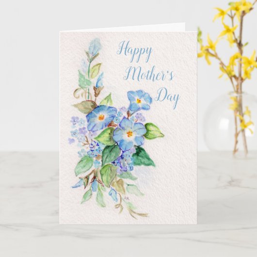 Hemelse Blues Kaart (Gele Bloem)