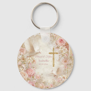 Hemelse Blush & Gouden Quince, op maat Sleutelhanger