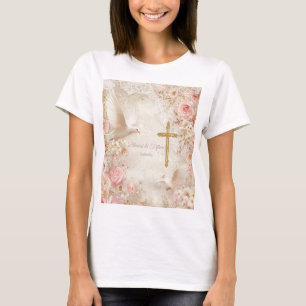 Hemelse Blush & Gouden Quince, op maat T-shirt