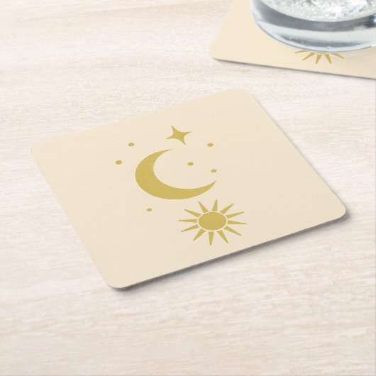 Hemelse Blush Kartonnen Onderzetters (Schuin)