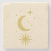 Hemelse Blush Stenen Onderzetter (Voorkant)