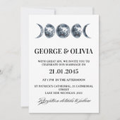 Hemelse Boho Astrologie Trouwfeest Kaart (Voorkant)