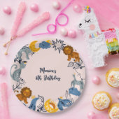 Hemelse boho dieren verjaardag papieren bordje (Feest)