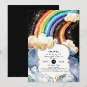 Hemelse Boho regenboog verjaardag Kaart (Voorkant / Achterkant)