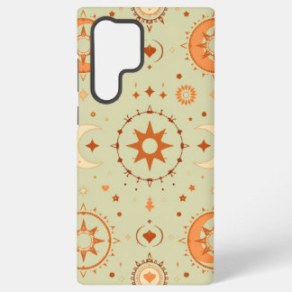 Hemelse Boho Samsung Hoesje | Mystieke Zon & Maan Samsung Galaxy Hoesje