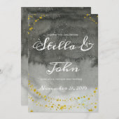 Hemelse Boho Trouw Uitnodiging (Voorkant / Achterkant)