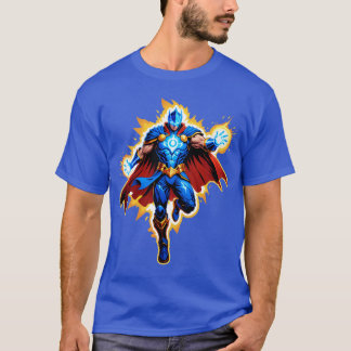 Hemelse Boogridder – Blauwe Energie Opstijging T-shirt