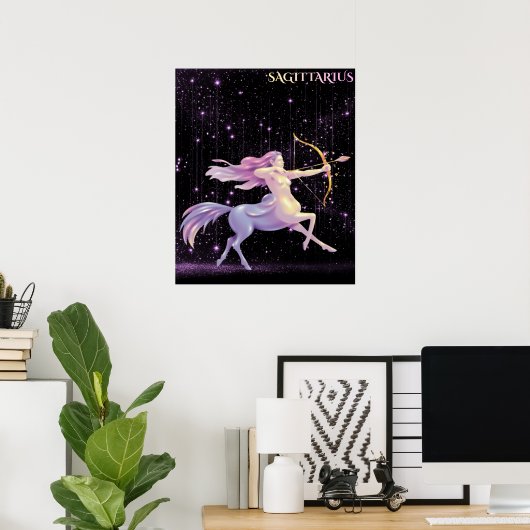 Hemelse Boogschutter – Astrologie Kunst Poster (Thuiskantoor)