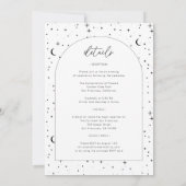 Hemelse Boogschuttersuitnodiging Alles In Een Kaart (Achterkant)