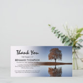 Hemelse Boom Reflectie Begrafenis Dank u Bedankkaart (Staand voorkant)