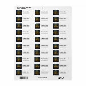 Hemelse Boom van Licht Keltische Gouden Levensboom Etiket (Full Sheet)