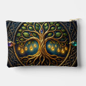 Hemelse Boom van Licht Keltische Gouden Levensboom Etui (Achterkant)