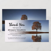 Hemelse Boom Weerspiegeling Roukaart Dank je wel Bedankkaart (Voorkant / Achterkant)